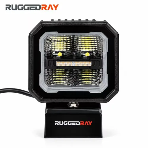 TC-W40C 3" LED cube light with Halo, view 2