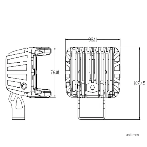 TC-W45 45W LED work light, view 6
