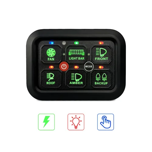 TC-SW6 6-Way Switch Panel (Electronic), view 2