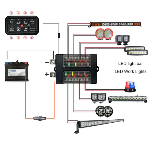 TC-SW8B 8-Way Switch Panel (B Version), view 6