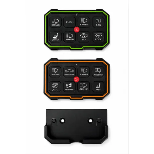 TC-SW8W wireless switch panels with the removable mounting cradle